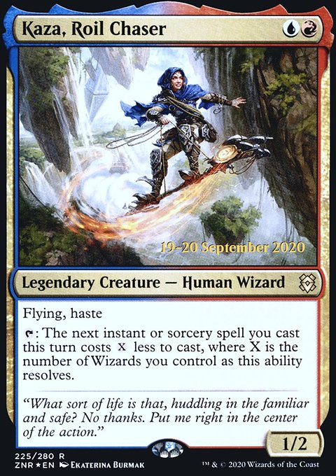 Kaza, Roil Chaser [Zendikar Rising Prerelease Promos]
