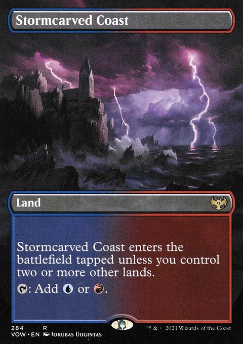 Stormcarved Coast (Borderless Alternate Art) [Innistrad: Crimson Vow]