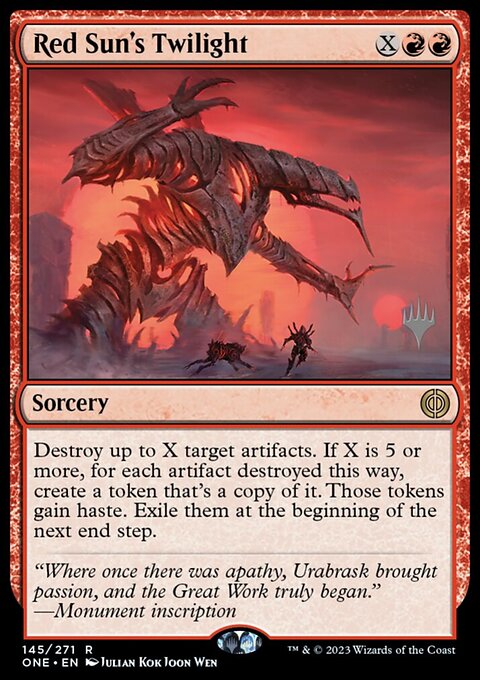 Red Sun's Twilight (Promo Pack) [Phyrexia: All Will Be One Promos]
