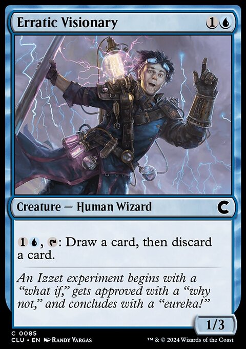 Erratic Visionary [Ravnica: Clue Edition]