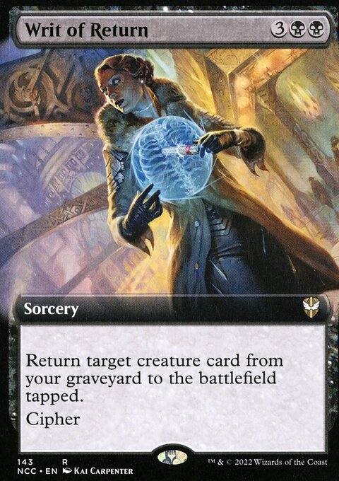 Writ of Return (Extended Art) [Streets of New Capenna Commander]