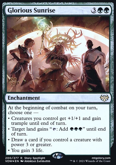 Glorious Sunrise [Innistrad: Crimson Vow Prerelease Promos]