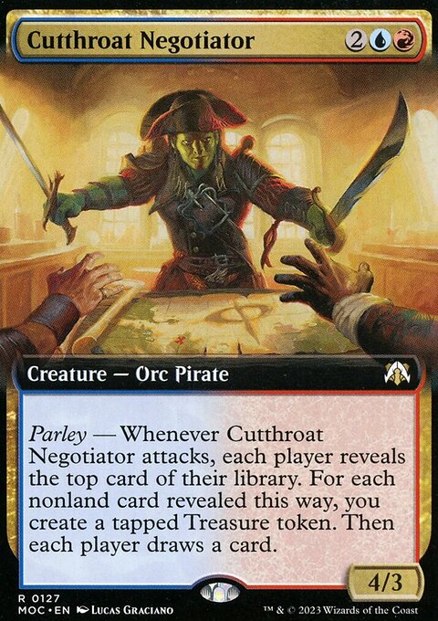 Cutthroat Negotiator (Extended Art) [March of the Machine Commander]