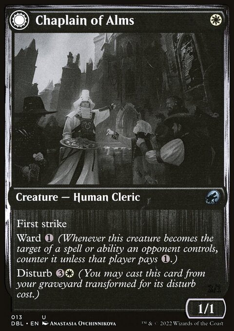 Chaplain of Alms // Chapel Shieldgeist [Innistrad: Double Feature]