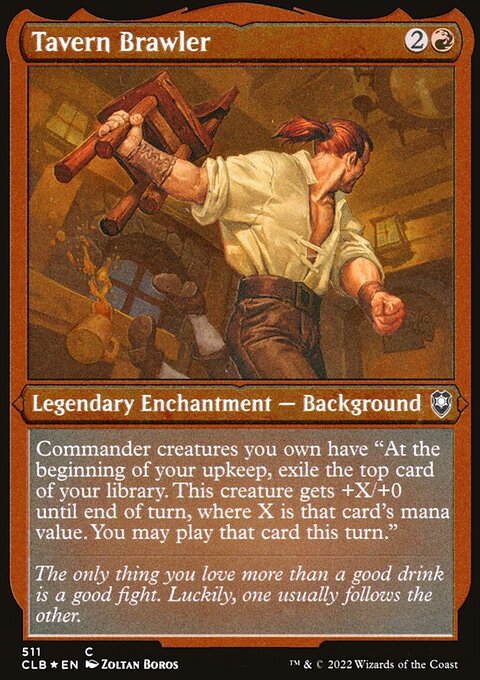 Tavern Brawler (Foil Etched) [Commander Legends: Battle for Baldur's Gate]