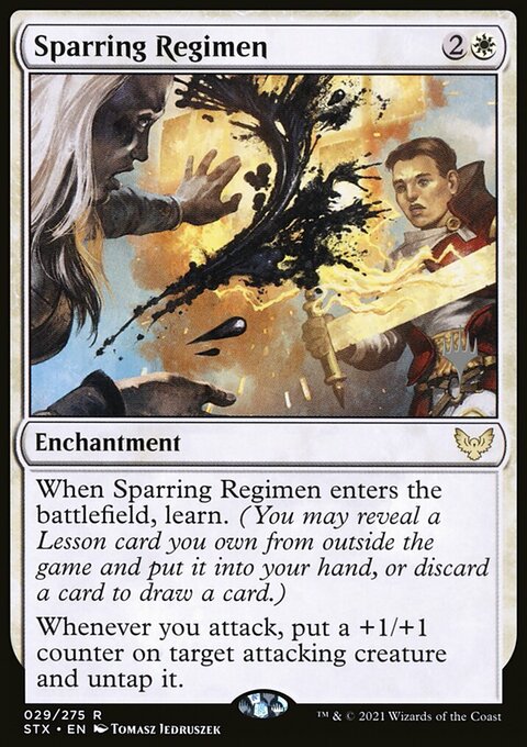 Sparring Regimen (Promo Pack) [Strixhaven: School of Mages Promos]