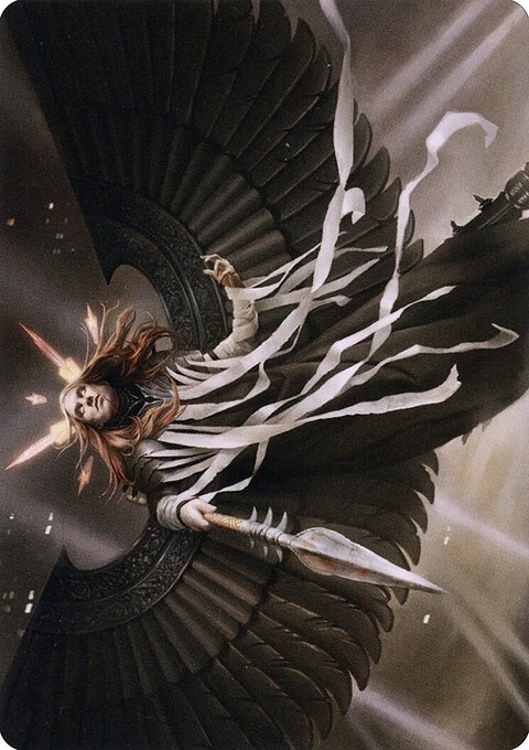 Angel of Suffering Art Card (Gold-Stamped Signature) [Streets of New Capenna Art Series]