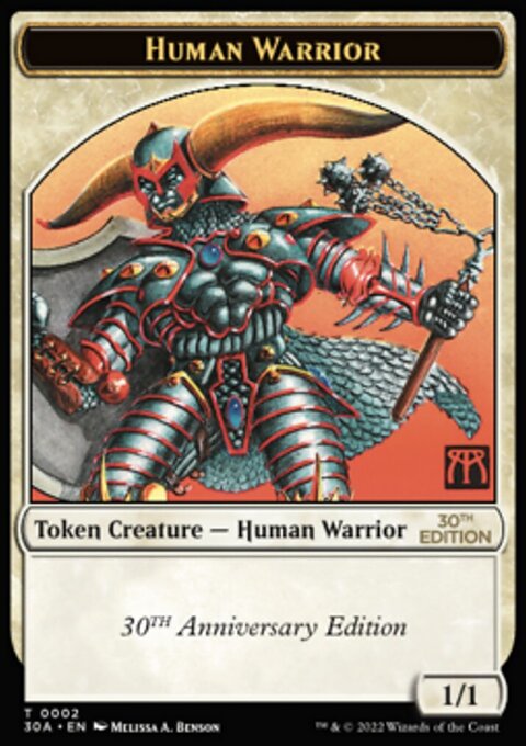 Human Warrior Token [30th Anniversary Tokens]
