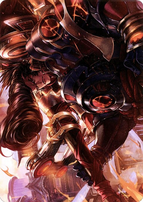 Upriser Renegade Art Card [Kamigawa: Neon Dynasty Art Series]