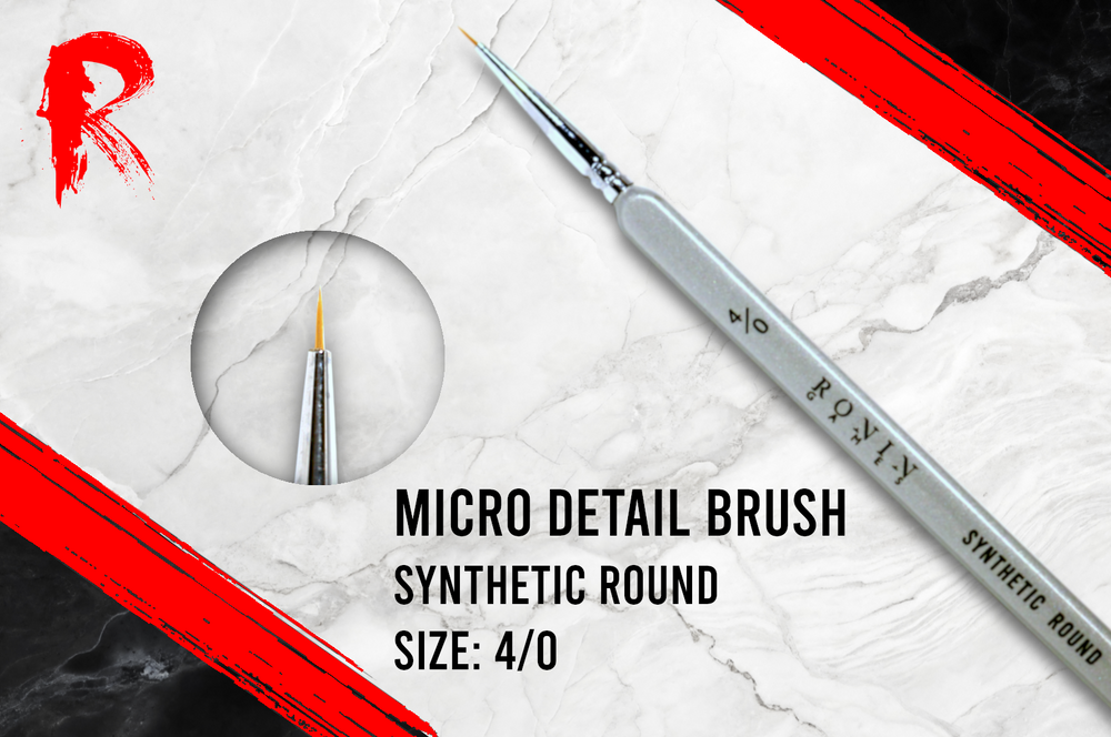 Ronin Games Brushes - Synthetic Round Brush No.4/0