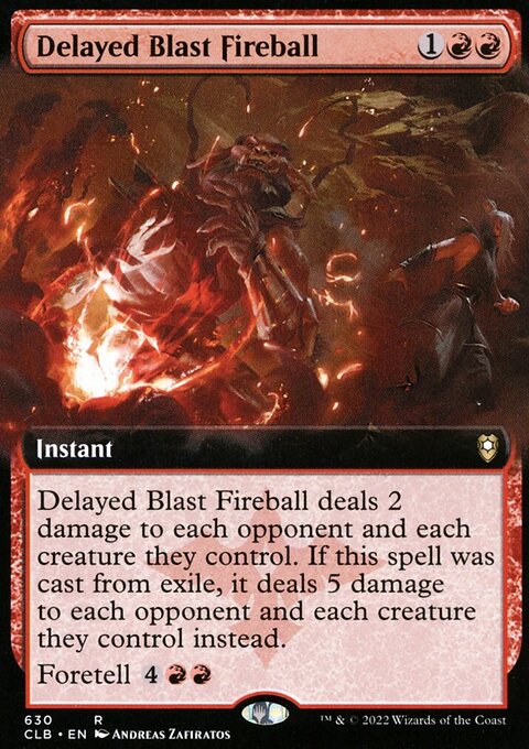 Delayed Blast Fireball (Extended Art) [Commander Legends: Battle for Baldur's Gate]