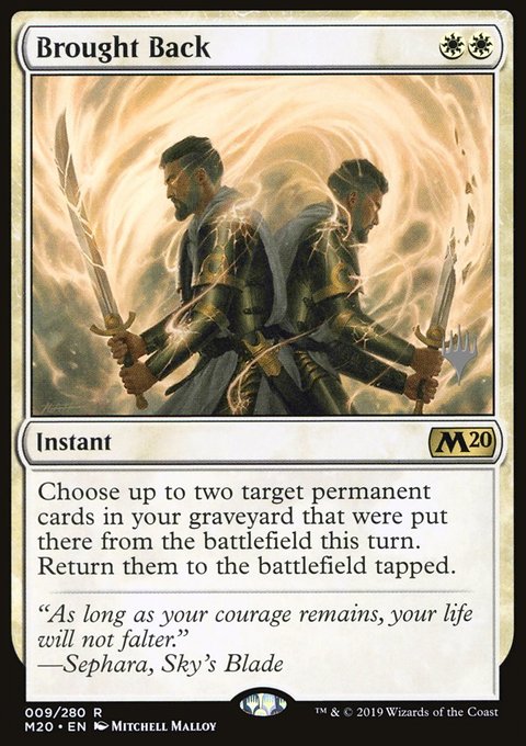 Brought Back [Core Set 2020 Prerelease Promos]