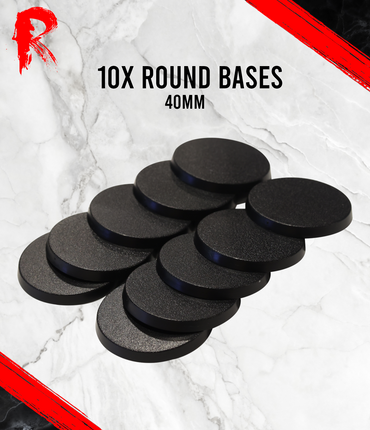 Ronin Games - 10 x 40mm Round Bases