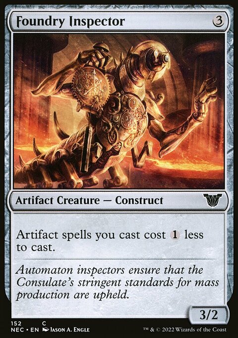 Foundry Inspector [Kamigawa: Neon Dynasty Commander]
