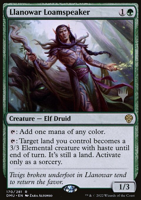 Llanowar Loamspeaker (Promo Pack) [Dominaria United Promos]