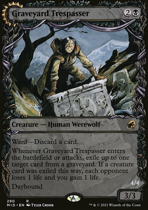 Graveyard Trespasser // Graveyard Glutton (Showcase Equinox) [Innistrad: Midnight Hunt]