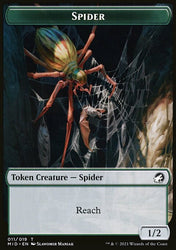 Beast (007) // Spider Double-Sided Token [Innistrad: Midnight Hunt Commander Tokens]