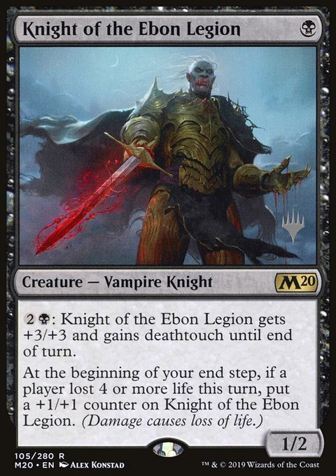 Knight of the Ebon Legion [Core Set 2020 Prerelease Promos]