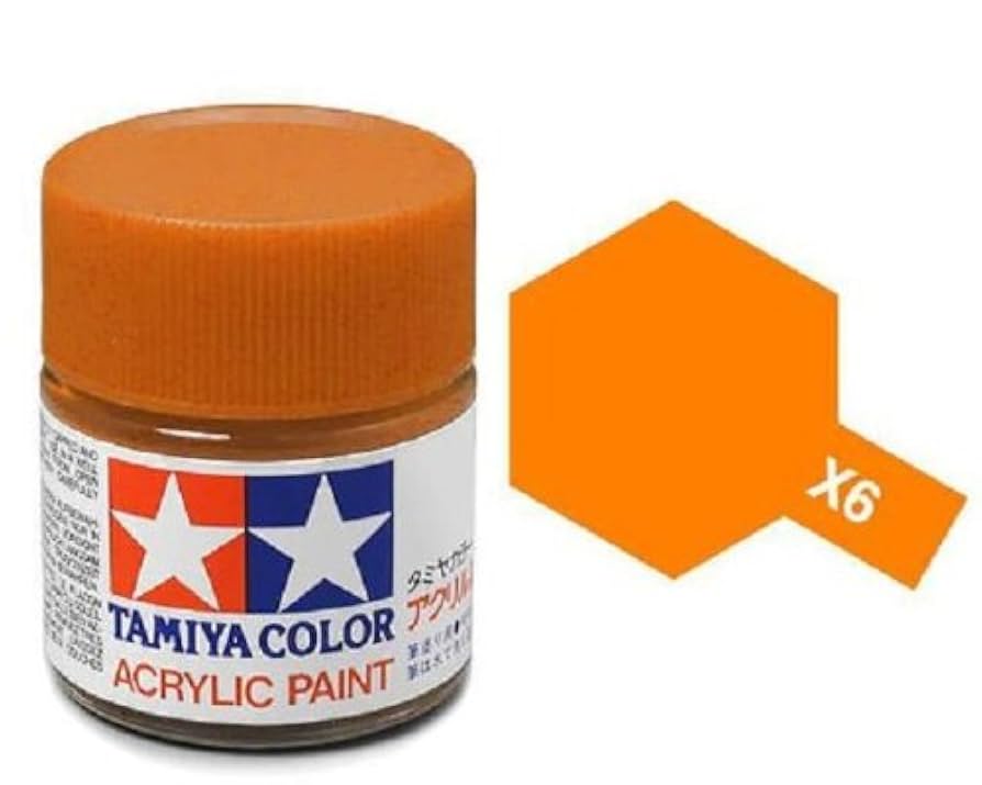 Tamiya X-6 Acrylic Mini Orange (Gloss)