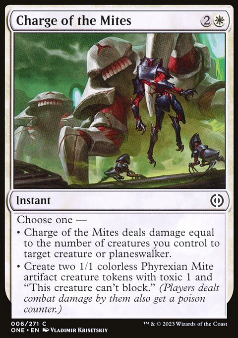 Charge of the Mites [Phyrexia: All Will Be One]