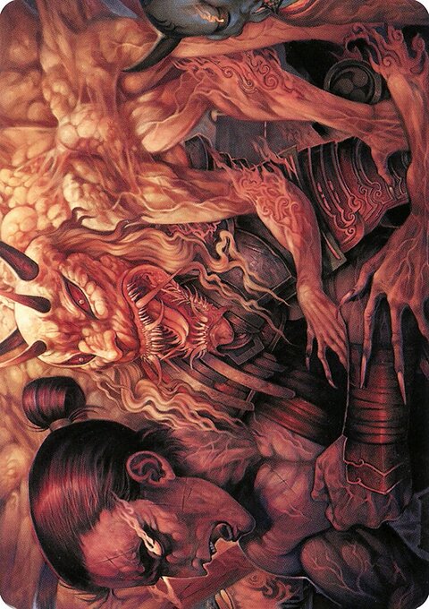 Gift of Wrath Art Card (Gold-Stamped Signature) [Kamigawa: Neon Dynasty Art Series]