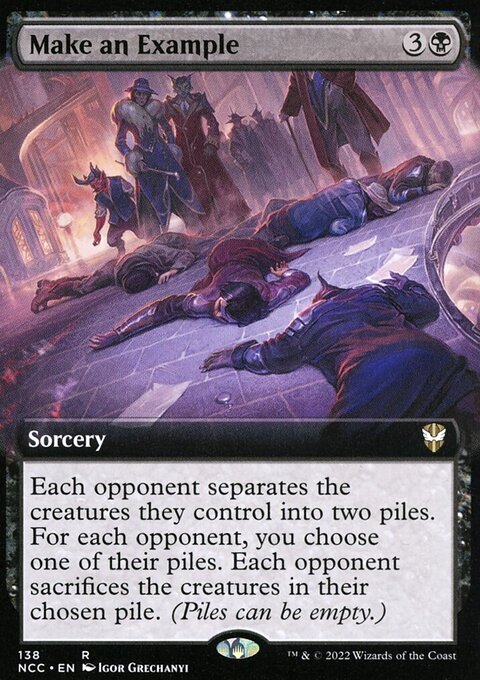 Make an Example (Extended Art) [Streets of New Capenna Commander]