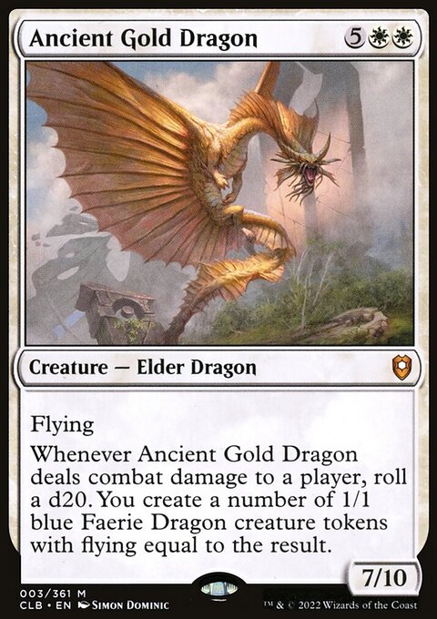 Ancient Gold Dragon [Commander Legends: Battle for Baldur's Gate]