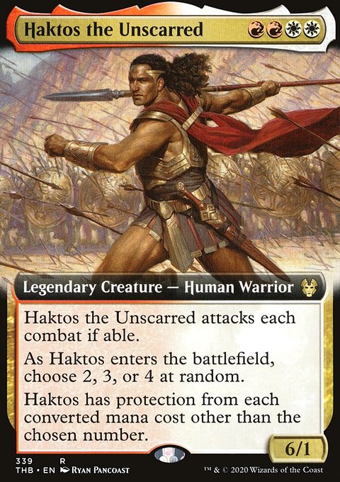 Haktos the Unscarred (Extended Art) [Theros Beyond Death]