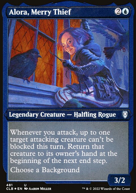 Alora, Merry Thief (Foil Etched) [Commander Legends: Battle for Baldur's Gate]