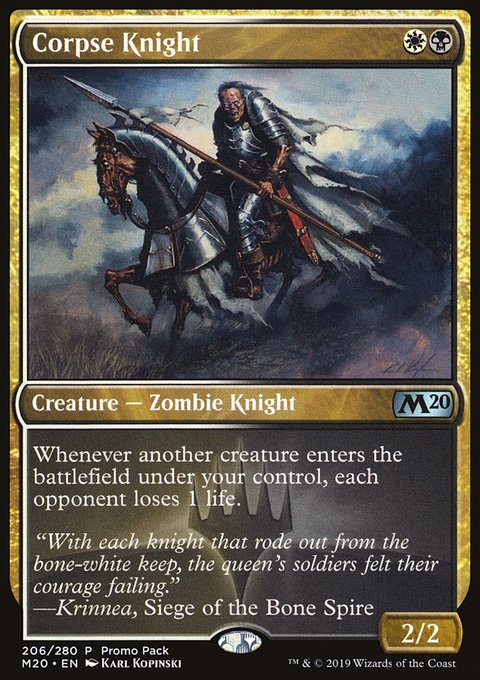 Corpse Knight (Promo Pack) [Core Set 2020 Promos]