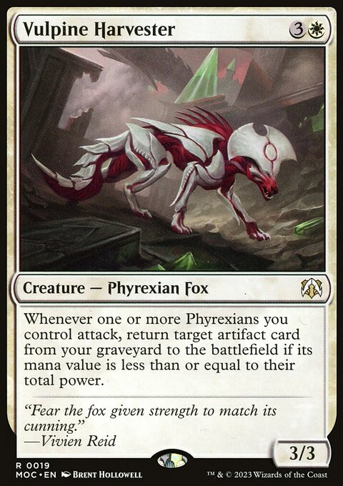 Vulpine Harvester (Extended Art) [March of the Machine Commander]