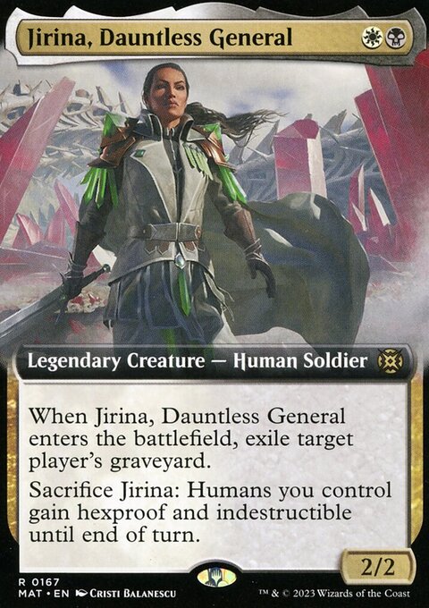 Jirina, Dauntless General (Extended Art) [March of the Machine: The Aftermath]