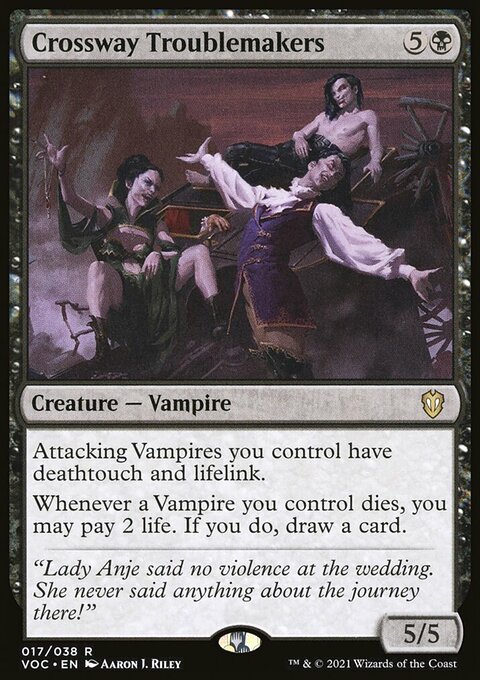 Crossway Troublemakers [Innistrad: Crimson Vow Commander]
