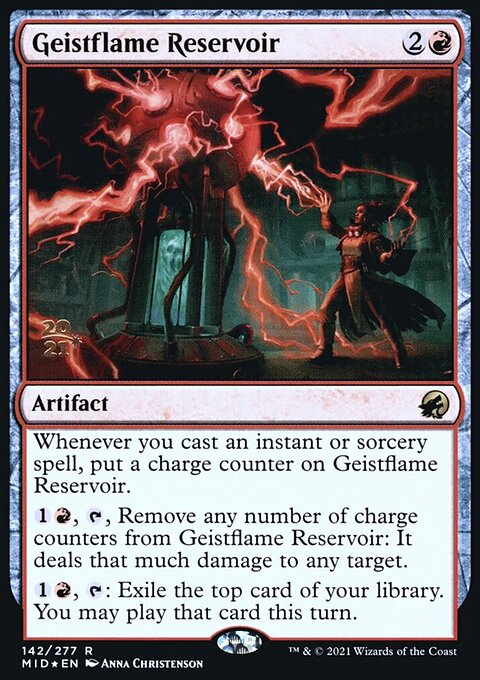 Geistflame Reservoir [Innistrad: Midnight Hunt Prerelease Promos]