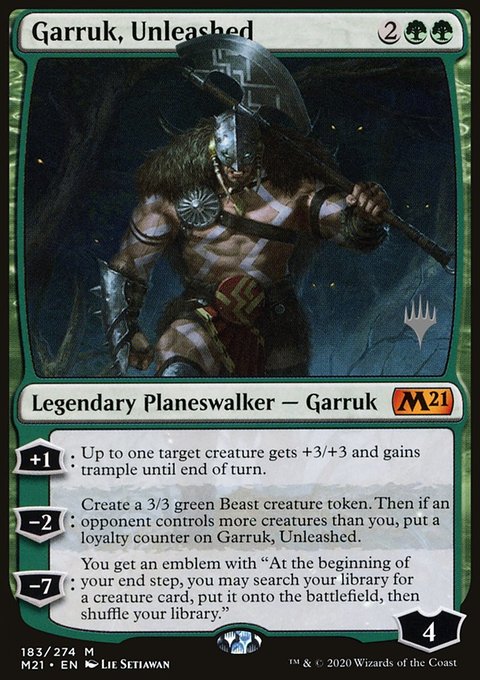 Garruk, Unleashed (Promo Pack) [Core Set 2021 Promos]