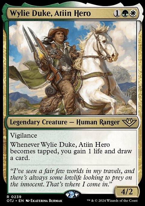 Wylie Duke, Atiin Hero (Promo Pack) [Outlaws of Thunder Junction Promos]