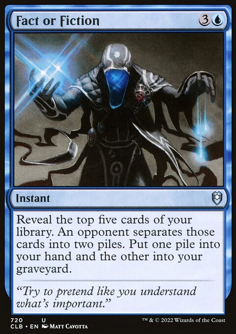 Fact or Fiction [Commander Legends: Battle for Baldur's Gate]