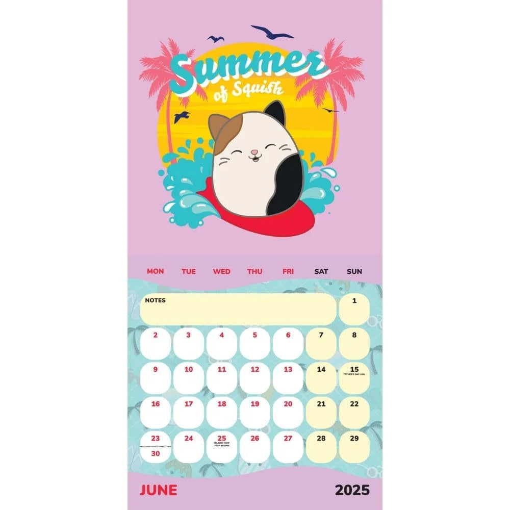 Squishmallows - 2025 Square Wall Calendar