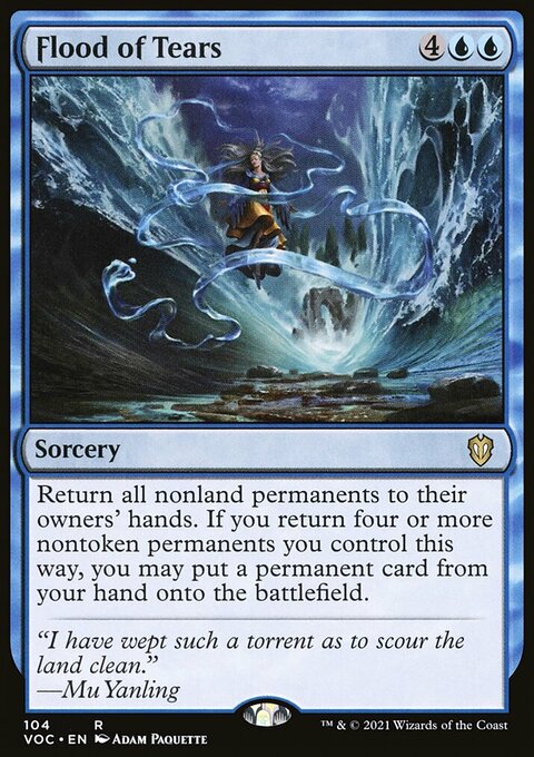 Flood of Tears [Innistrad: Crimson Vow Commander]