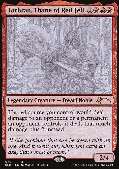 Torbran, Thane of Red Fell (Sketch) [Secret Lair Drop Promos]
