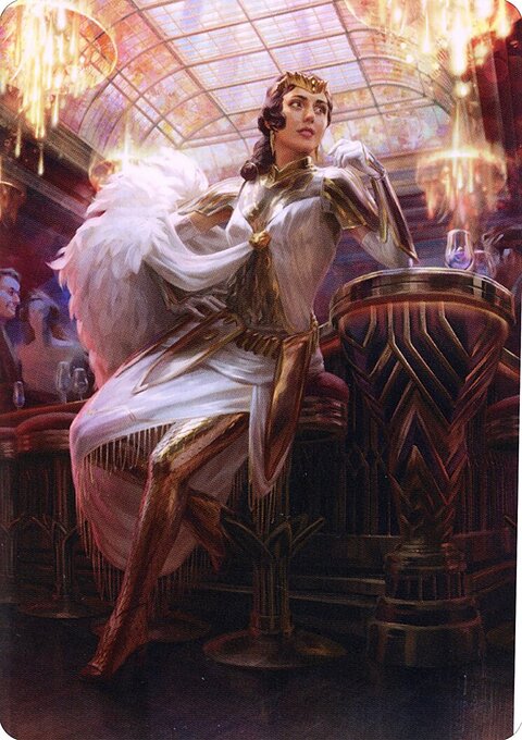 Elspeth Resplendent 1 Art Card (Gold-Stamped Signature) [Streets of New Capenna Art Series]