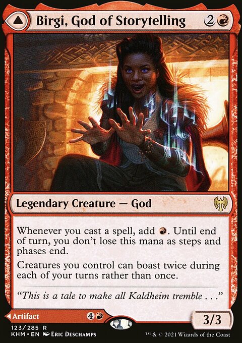 Birgi, God of Storytelling // Harnfel, Horn of Bounty [Kaldheim]