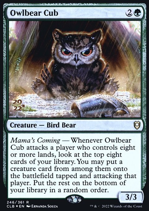 Owlbear Cub [Commander Legends: Battle for Baldur's Gate Prerelease Promos]