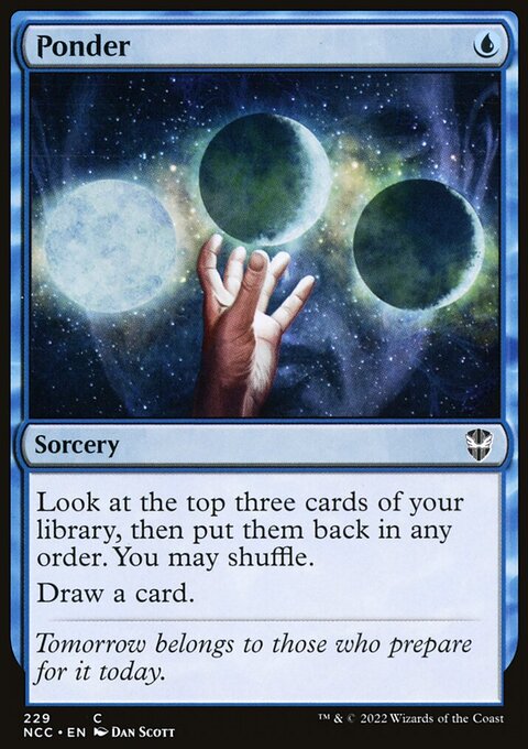 Ponder [Streets of New Capenna Commander]