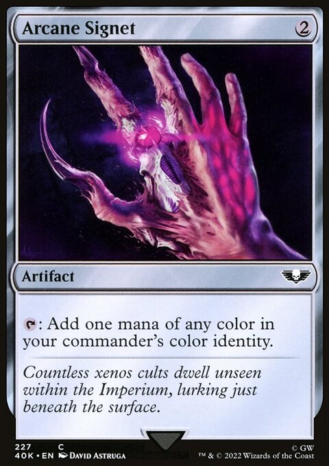 Arcane Signet (227) (Surge Foil) [Warhammer 40,000]