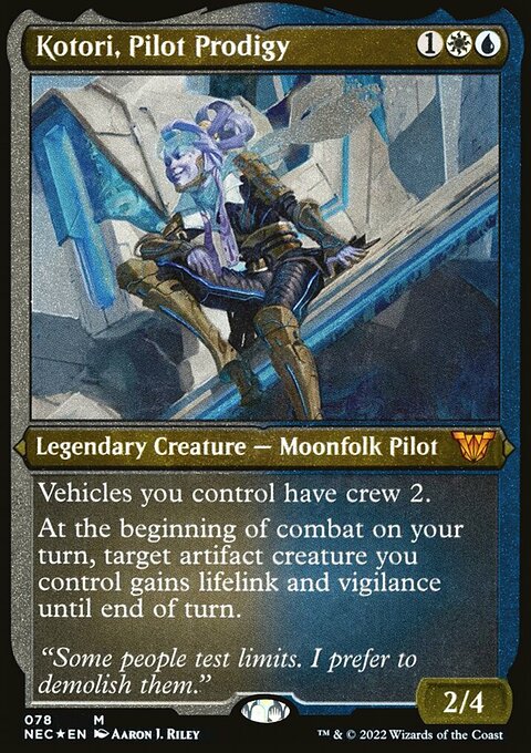 Kotori, Pilot Prodigy (Showcase Display Commander) [Kamigawa: Neon Dynasty Commander]