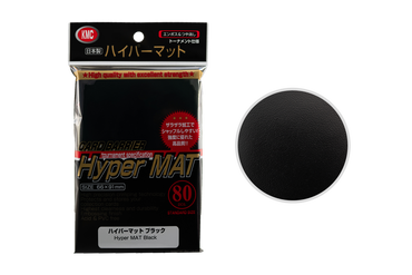 Hyper MAT Sleeves - Black - 80 Sleeves - Standard Size