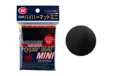 Hyper MAT MINI Sleeves - Black - 60 Sleeves