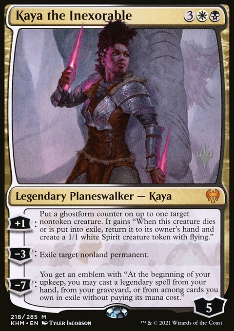 Kaya the Inexorable (Promo Pack) [Kaldheim Promos]