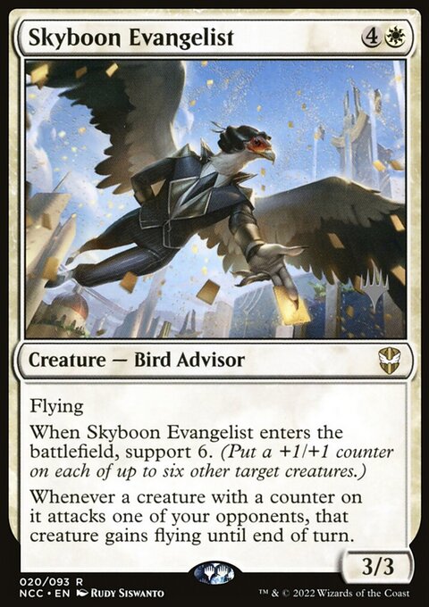 Skyboon Evangelist (Promo Pack) [Streets of New Capenna Commander Promos]